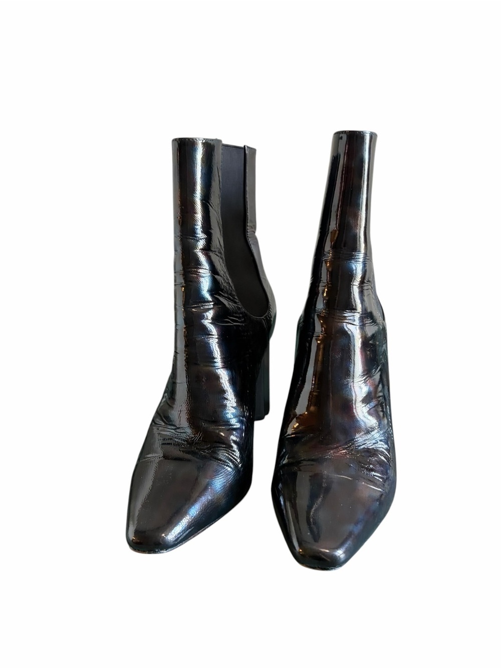 Donald Pliner Laila oil slick heel ankle boot 9.5 - Picture 6 of 13